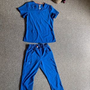 Dickies royal blue EDS essentials scrub set
